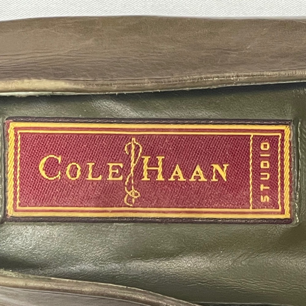 Cole Haan Olive Green Leather Loafers - Picture 8 of 8